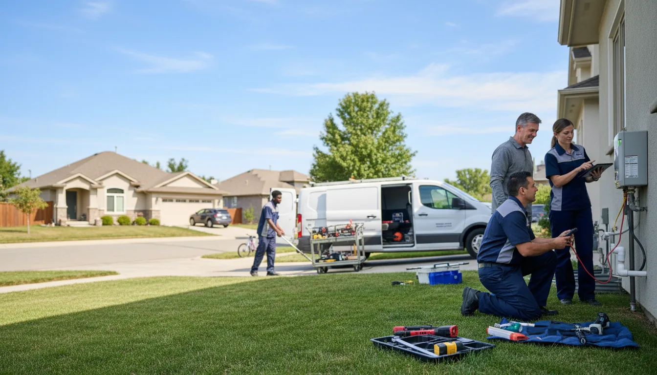 Tankless water heater service in Farmington, IA
